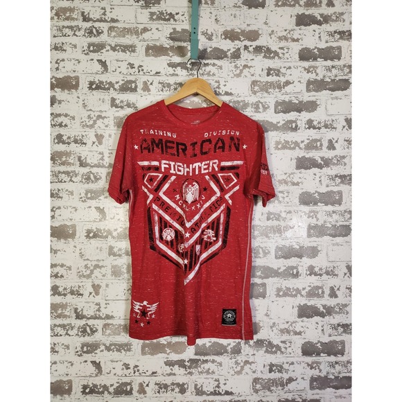 American Fighter Other - American Fighter Training Division Red Graphic Tee Men's Large Athletic Fit Y2K